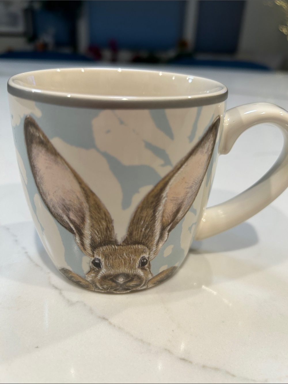 Williams-Sonoma Ceramic Bunny Mug in Light Blue